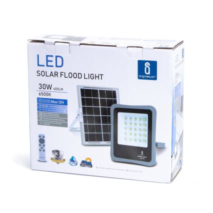 Aigostar - LED Stmievateľný solárny reflektor LED/30W/3,2V 20000 mAh IP67 + DO