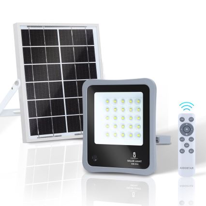 Aigostar - LED Stmievateľný solárny reflektor LED/50W/3,2V IP65 6000 mAh + DO