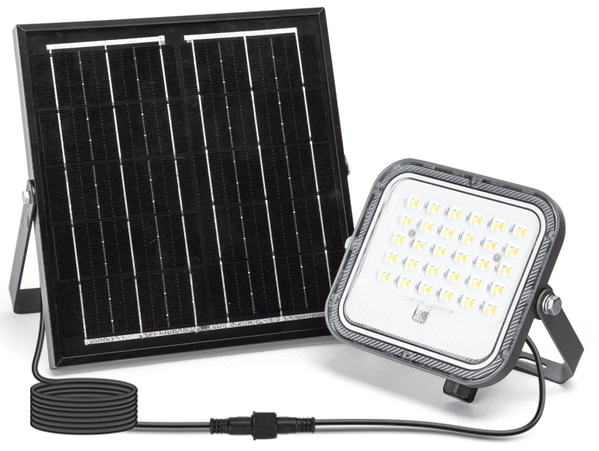 Aigostar - LED Stmievateľný solárny reflektor LED/50W/3,4V 3000/4000/6500K IP66 + diaľkové ovládanie