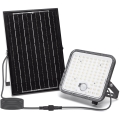 Aigostar - LED stmievateľný solárny reflektor s čidlom LED/120W/3,4V 6500K IP66 8000 mAh + diaľkové ovládanie