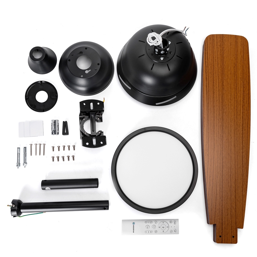 Aigostar - LED Stmievateľný stropný ventilátor LED/20W/230V 2700-6500K 132cm béžová + diaľkové ovládanie