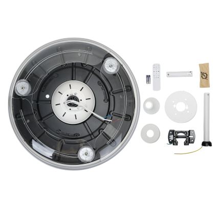 Aigostar - LED Stmievateľný stropný ventilátor LED/50W/230V 2700-6500K 106cm biela + diaľkové ovládanie
