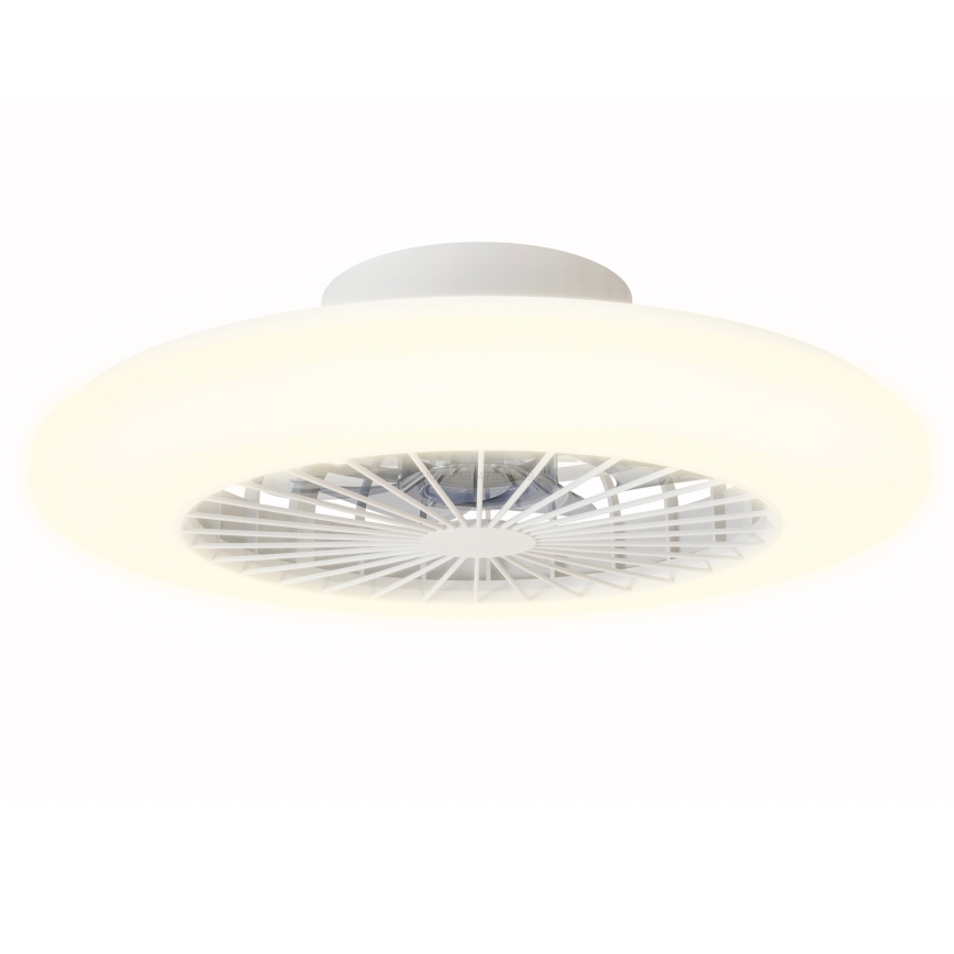 Aigostar - LED stmievateľné stropné svietidlo s ventilátorom LED/40W/230V 2700-6500K pr. 48,5 cm biela + diaľkové ovládanie