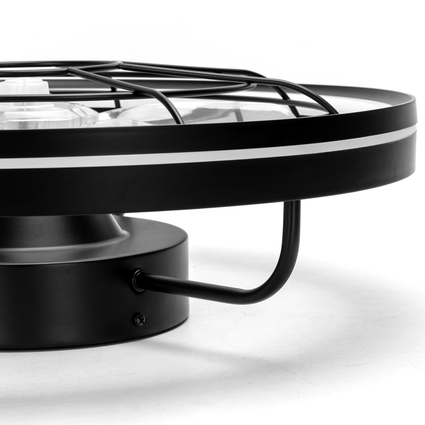 Aigostar - LED Stmievateľný stropný ventilátor LED/40W/230V 2700-6500K pr. 48 cm + diaľkové ovládanie čierna