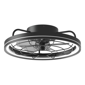 Aigostar - LED Stmievateľný stropný ventilátor LED/40W/230V 2700-6500K pr. 48 cm + diaľkové ovládanie čierna