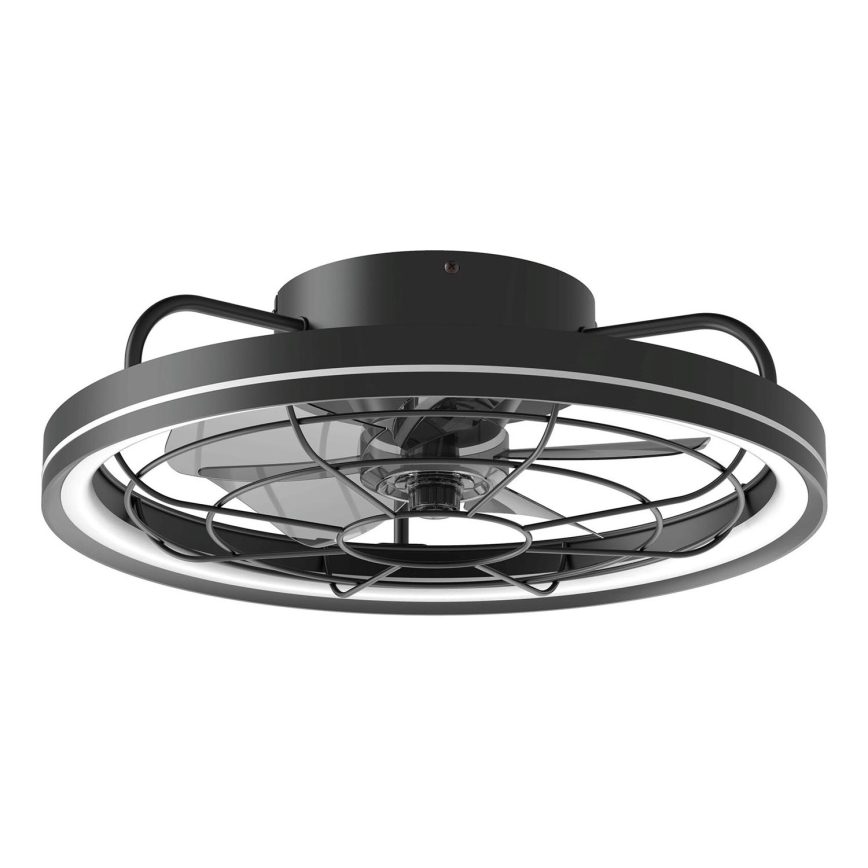 Aigostar - LED Stmievateľný stropný ventilátor LED/40W/230V 2700-6500K pr. 48 cm + diaľkové ovládanie čierna