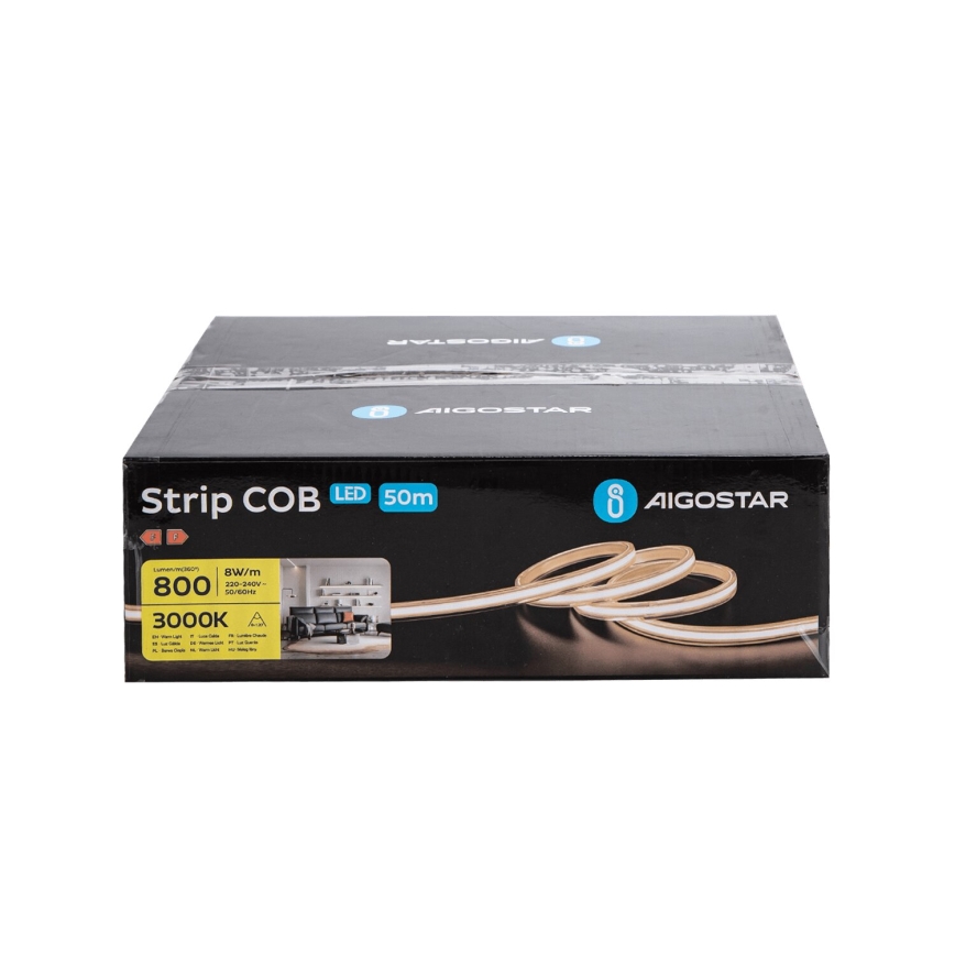 Aigostar - LED стрічка 50м LED/320W/230V 3000K IP65