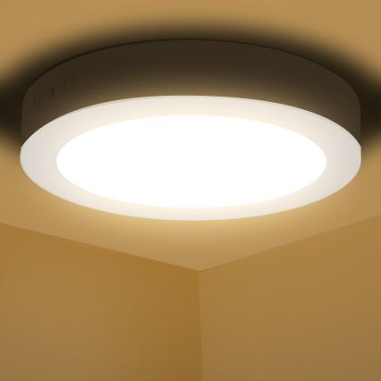 Aigostar - LED Stropné svietidlo LED/18W/230V pr. 22,6 cm 3000K biela