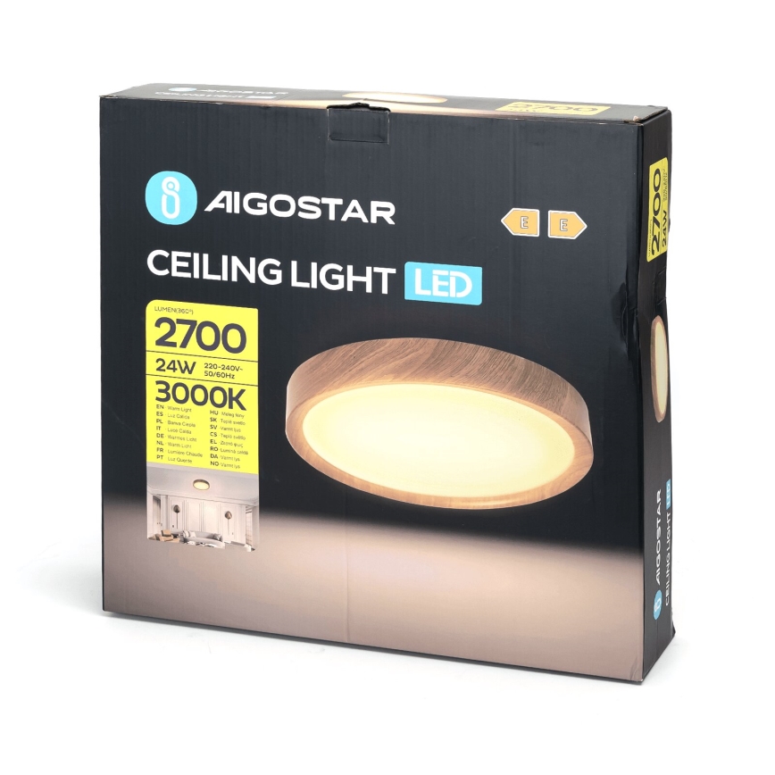 Aigostar - LED Stropné svietidlo LED/24W/230V 3000K pr. 38,3 cm