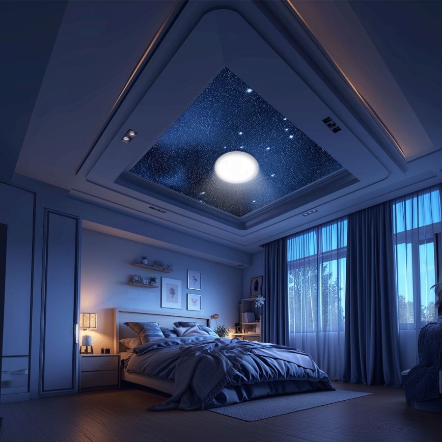 Aigostar - LED stmievateľné stropné svietidlo MESH LED/36W/230V 3000-6500K pr. 49,5 cm + diaľkové ovládanie