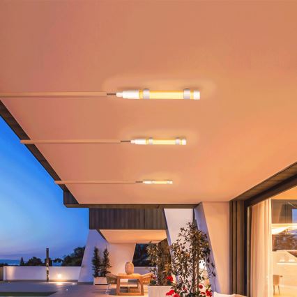 Aigostar - LED Stmievateľná trubica so solárnym panelom LED/3,2V 3000K/4000K/6500K IP65 5000 mAh + diaľkové ovládanie