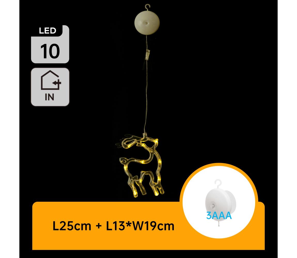 B.V. - LED vianočná dekorácia 10xLED/3xAAA sob 19 cm B10303K5U