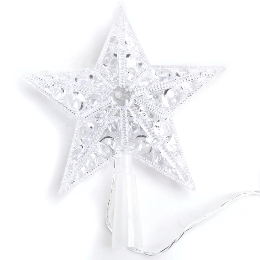 Aigostar - LED vianočná dekorácia hviezda, 16xLED, napájanie 3xAA, teplá biela