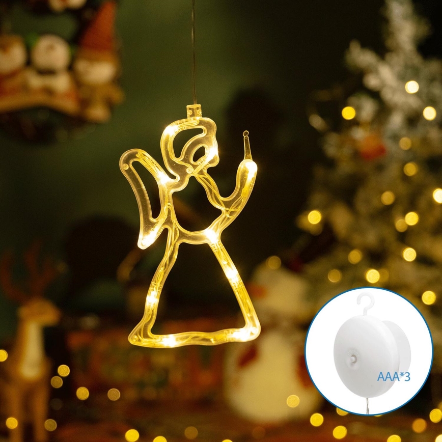 Aigostar - LED Vianočná dekorácia LED/3xAAA anjelik 21cm