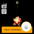 Aigostar - LED Vianočná dekorácia LED/3xAAA Santa 45cm