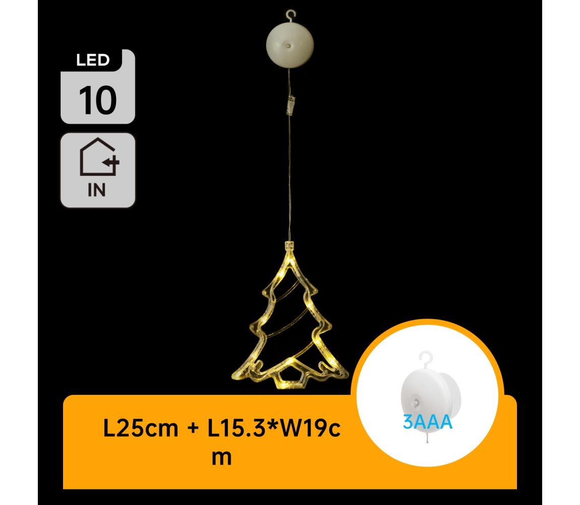 B.V.  - LED Vianočná dekorácia LED/3xAAA stromček 20cm B10303K5Q