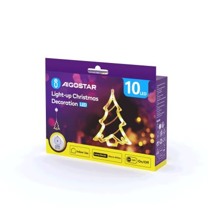 Aigostar - LED Vianočná dekorácia LED/3xAAA stromček 20cm