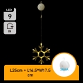 Aigostar - LED Vianočná dekorácia LED/3xAAA teplá biela vločka 19cm
