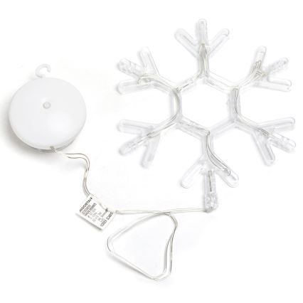 Aigostar - LED Vianočná dekorácia LED/3xAAA teplá biela vločka 19cm