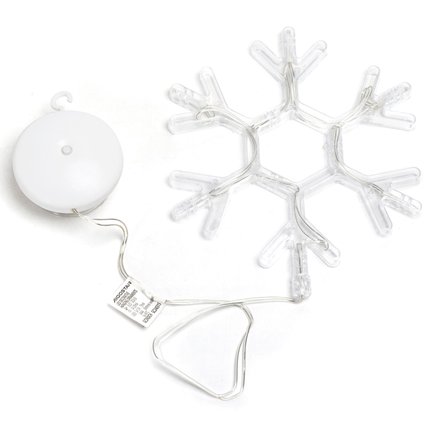 Aigostar - LED Vianočná dekorácia LED/3xAAA teplá biela vločka 19cm