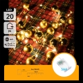 Aigostar - LED vianočná reťaz 20xLED/3xAA 2 m teplá biela