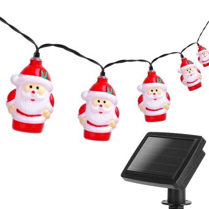 Aigostar - LED Vianočná solárna reťaz 10xLED/3,8 m IP44 studená biela 400 mAh