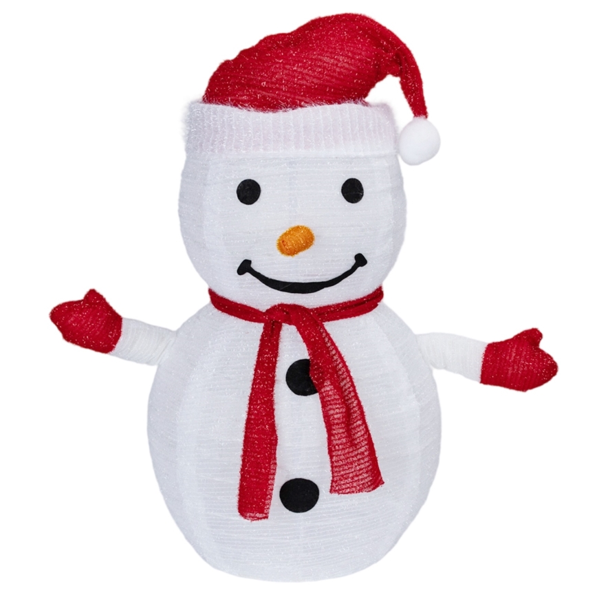 Aigostar - LED vianočná vonkajšia dekorácia 50xLED/3xAA 0,7m IP44 snehuliak + diaľkové ovládanie