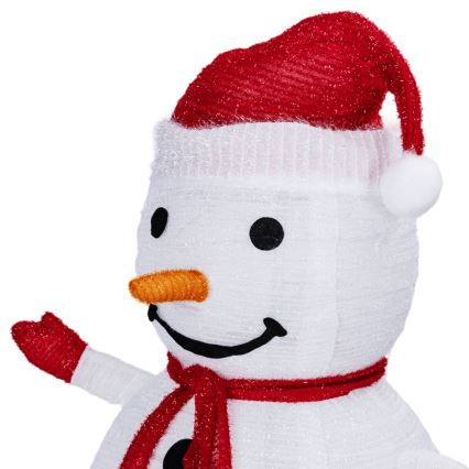 Aigostar - LED vianočná vonkajšia dekorácia 50xLED/3xAA 0,7m IP44 snehuliak + diaľkové ovládanie