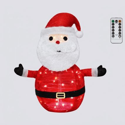 Aigostar - LED vianočná vonkajšia dekorácia 50xLED/3xAA 0,7m IP44 studené svetlo Santa Claus
