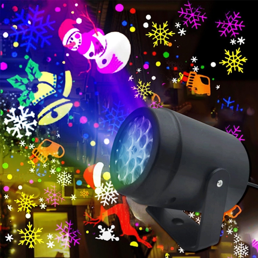Aigostar - LED Vianočný projektor snehových vločiek LED/5W/230V multicolor