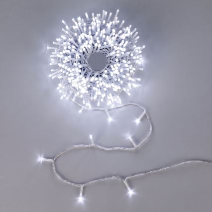 Aigostar - LED Vianočný reťaz 100xLED/3xAA 10,3m studená biela