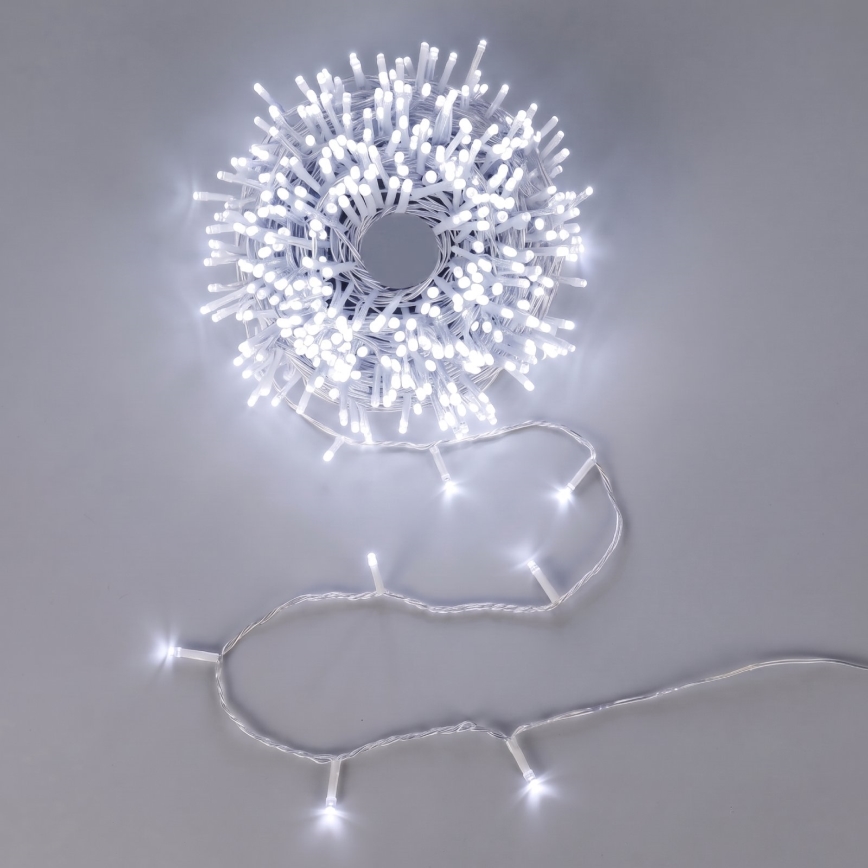 Aigostar - LED Vianočný reťaz 100xLED/3xAA 10,3m studená biela