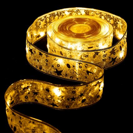 Aigostar - LED vianočný reťaz 100xLED/3xAA 10 m teplá biela zlatá