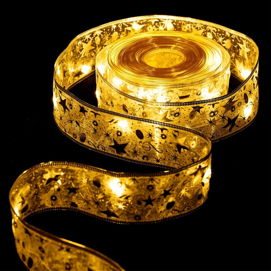 Aigostar - LED vianočný reťaz 100xLED/3xAA 10 m teplá biela zlatá