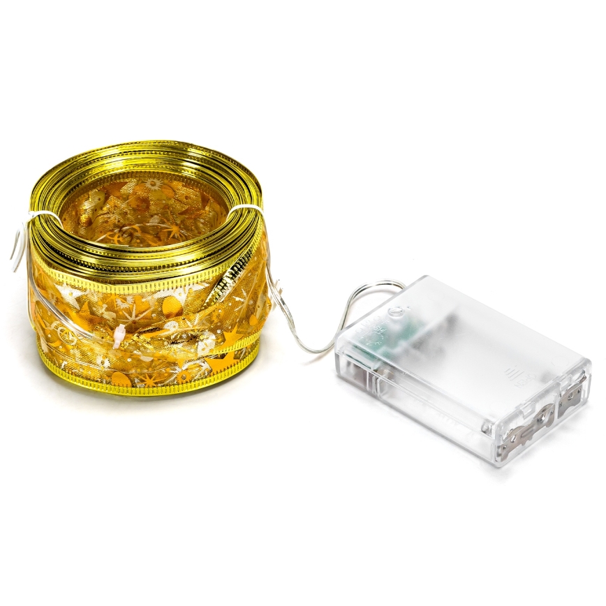 Aigostar - LED vianočný reťaz 100xLED/3xAA 10 m teplá biela zlatá