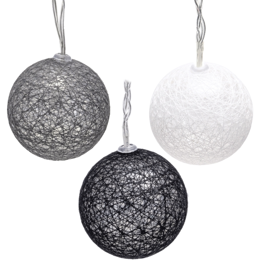 Aigostar - LED Vianočný reťaz 10xLED/3xAA 2m teplá biela