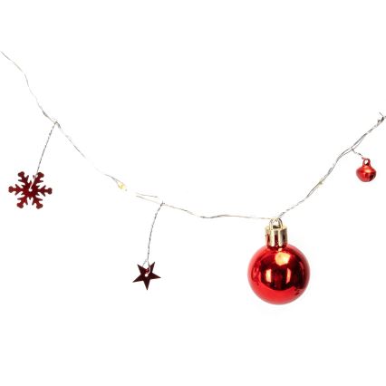 Aigostar - LED vianočná reťaz 20xLED/3xAA 2 m teplá biela