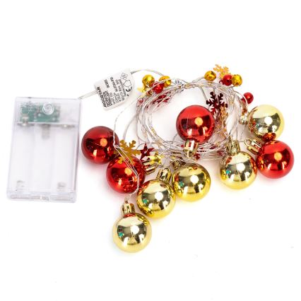 Aigostar - LED vianočný reťaz 20xLED/3xAA 2m teplá biela