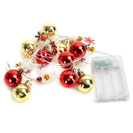 Aigostar - LED vianočný reťaz 20xLED/3xAA 2m teplá biela