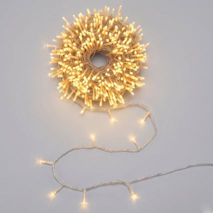 Aigostar - LED Vianočný reťaz 50xLED/3xAA 5,3m teplá biela