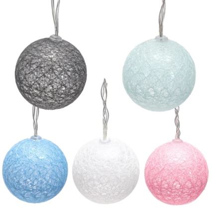 Aigostar - LED vianočný reťazec 10xLED/3xAA 2m teplá biela