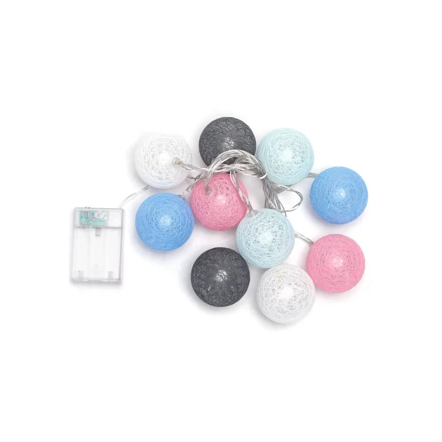 Aigostar - LED vianočný reťazec 10xLED/3xAA 2m teplá biela