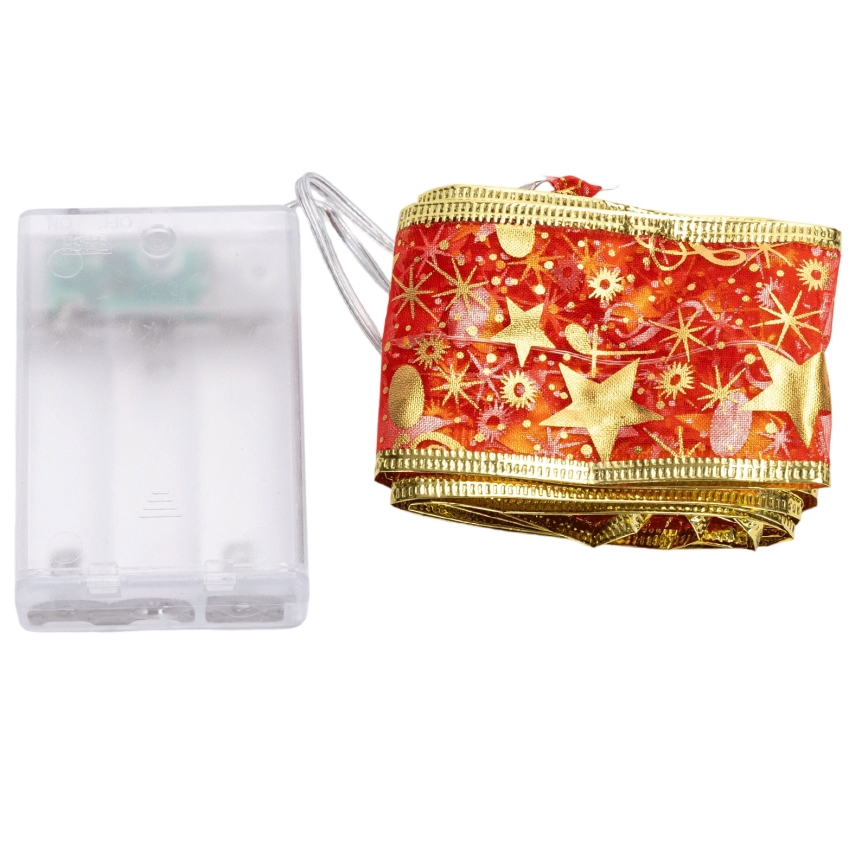 Aigostar - LED Vianočná reťaz 20xLED/3xAA 2 m teplá biela červená