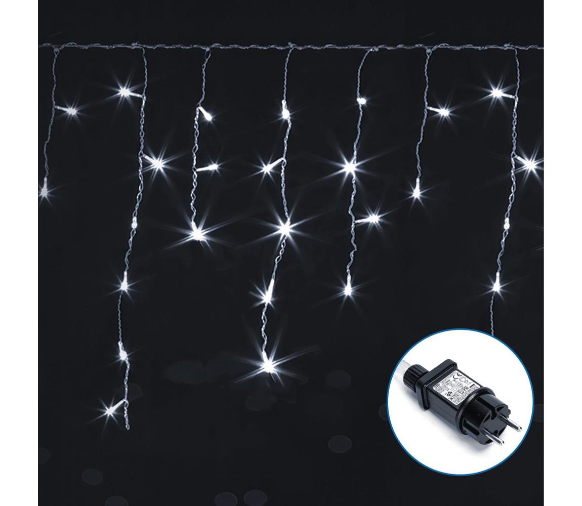 B.V.  - LED vonkajší dekoračný reťazec 300xLED/6W/230V 15x0,6m IP44 studená biela B103031QE