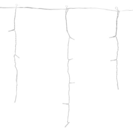 LED svetelný pás s 300 LED diódami, zabalený v priehľadnej plastovej krabičke. Pás je dlhý 18 metrov (3+15m) s medzerou 0,6m. Na krabičke je uvedené použitie vnútri aj vonku.