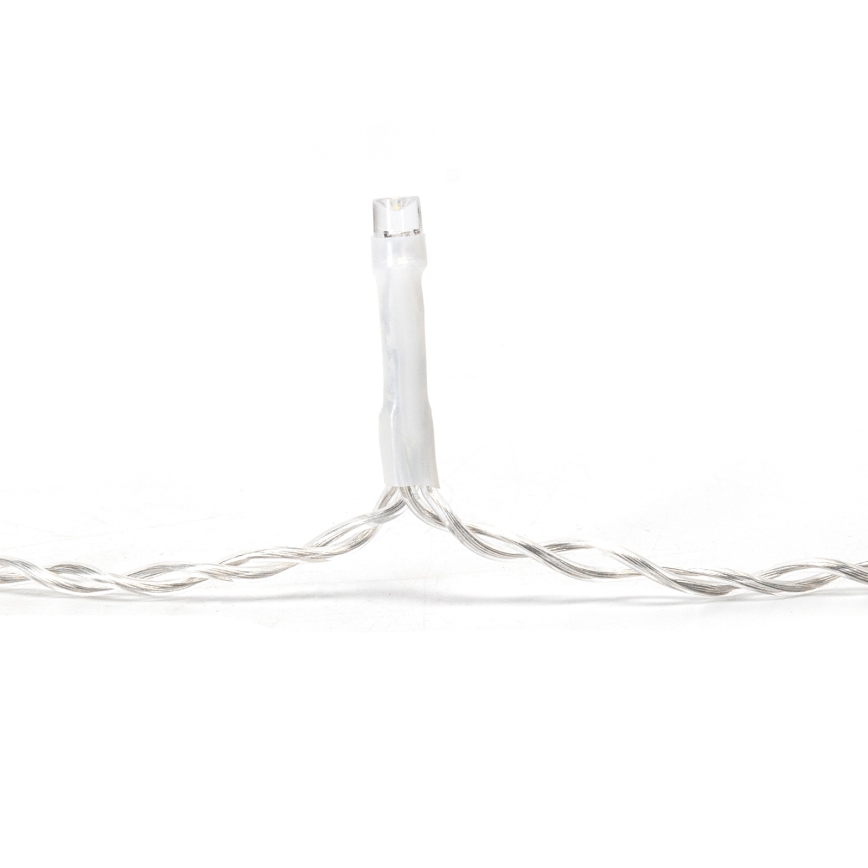 Aigostar - LED vonkajší vianočný reťaz 100xLED/8 funkcií 5x0,4m IP44 studená biela