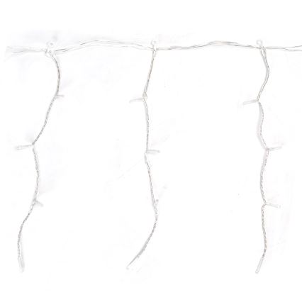 Aigostar - LED vonkajší vianočný reťaz 100xLED/8 funkcií 5x0,4m IP44 studená biela