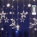 Aigostar - LED vonkajší vianočný reťaz 120xLED/6W/230V/8 funkcií 3x0,6m IP44 studená biela + diaľkové ovládanie