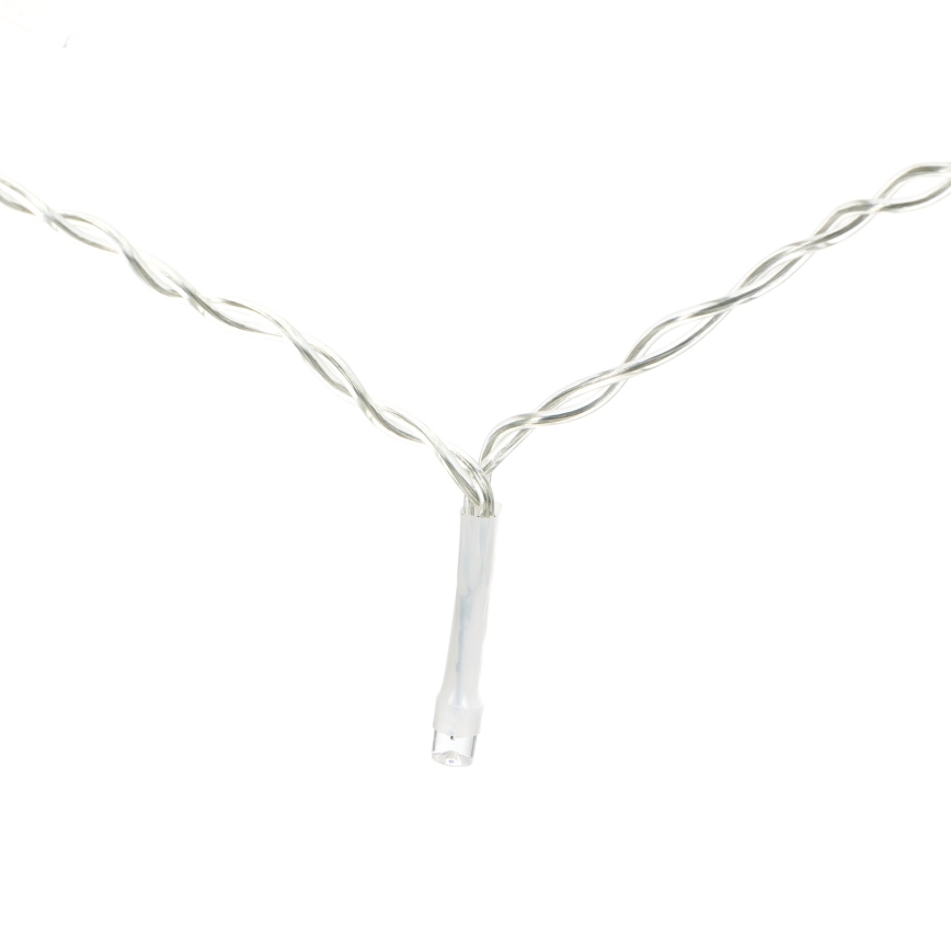 Aigostar - LED vonkajšia vianočná reťaz 120xLED/8 režimov 3x0,7m IP44 studená biela + diaľkové ovládanie