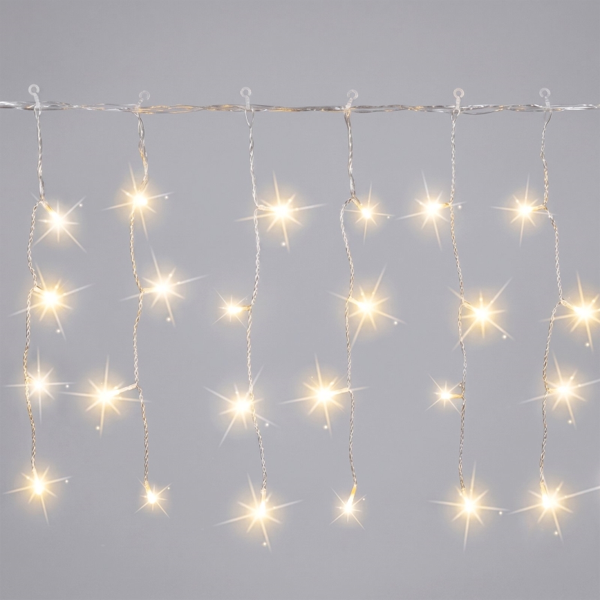 Aigostar - LED vonkajší vianočný reťaz 200xLED 8x0,4m IP44 teplá biela